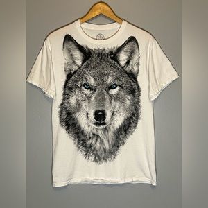 Wolf Graphic Tee Unisex Adult Size Medium